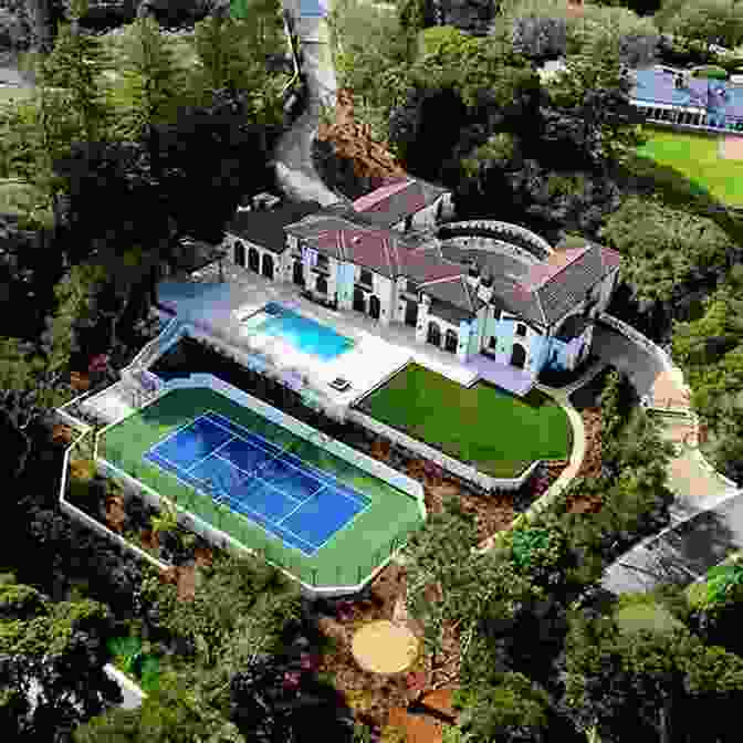 A Sprawling Mansion In Beverly Hills, California, With A Swimming Pool, Tennis Court, And Manicured Lawn. Beverly Hills Manners: Golden Rules From The World S Most Glamorous Zip Code