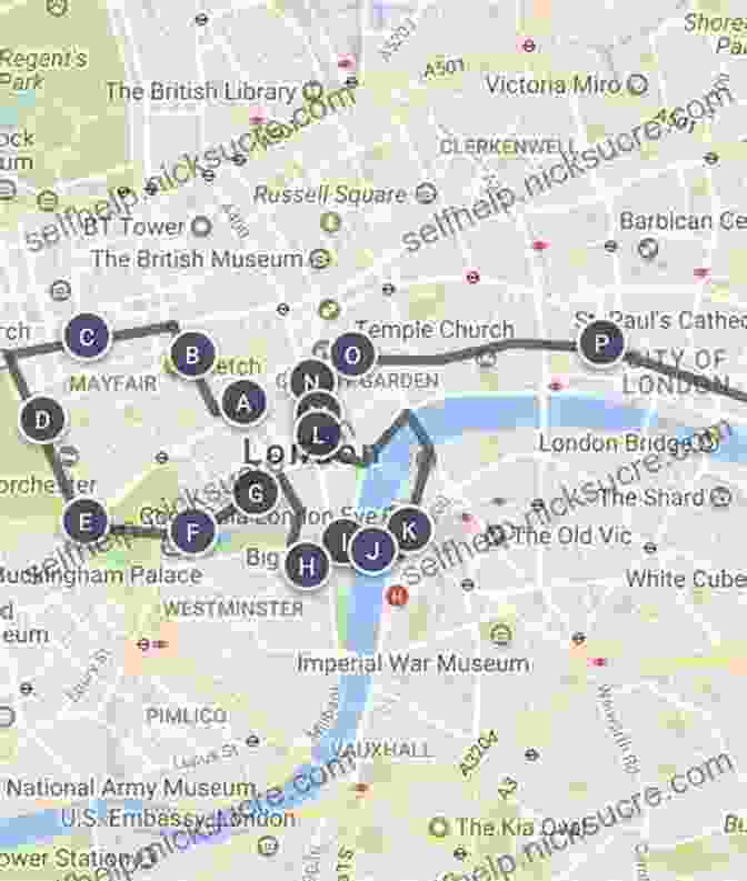 Map Of London With Walking Routes Marked Moon London Walks (Travel Guide)